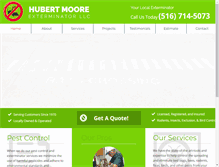 Tablet Screenshot of hubertmooreexterminator.com